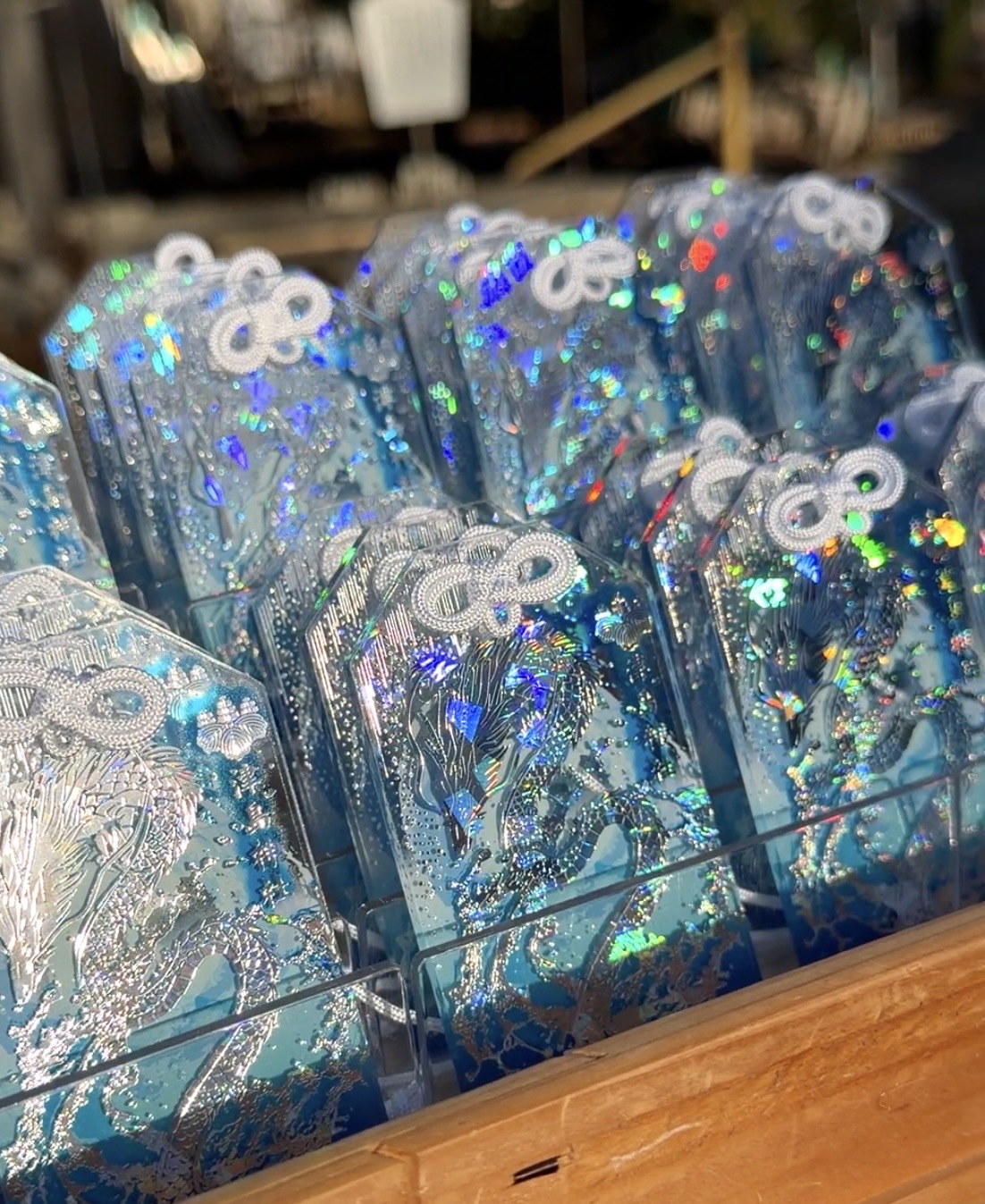 煌く蒼龍御守（特殊ホログラム箔）